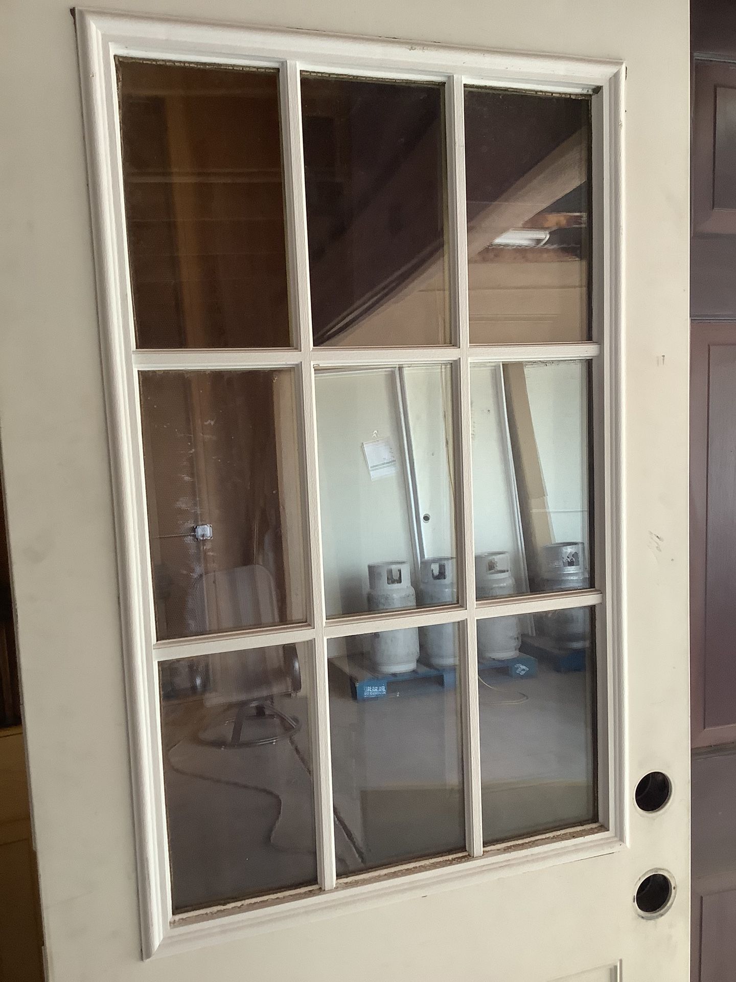 9-Lite Metal Door