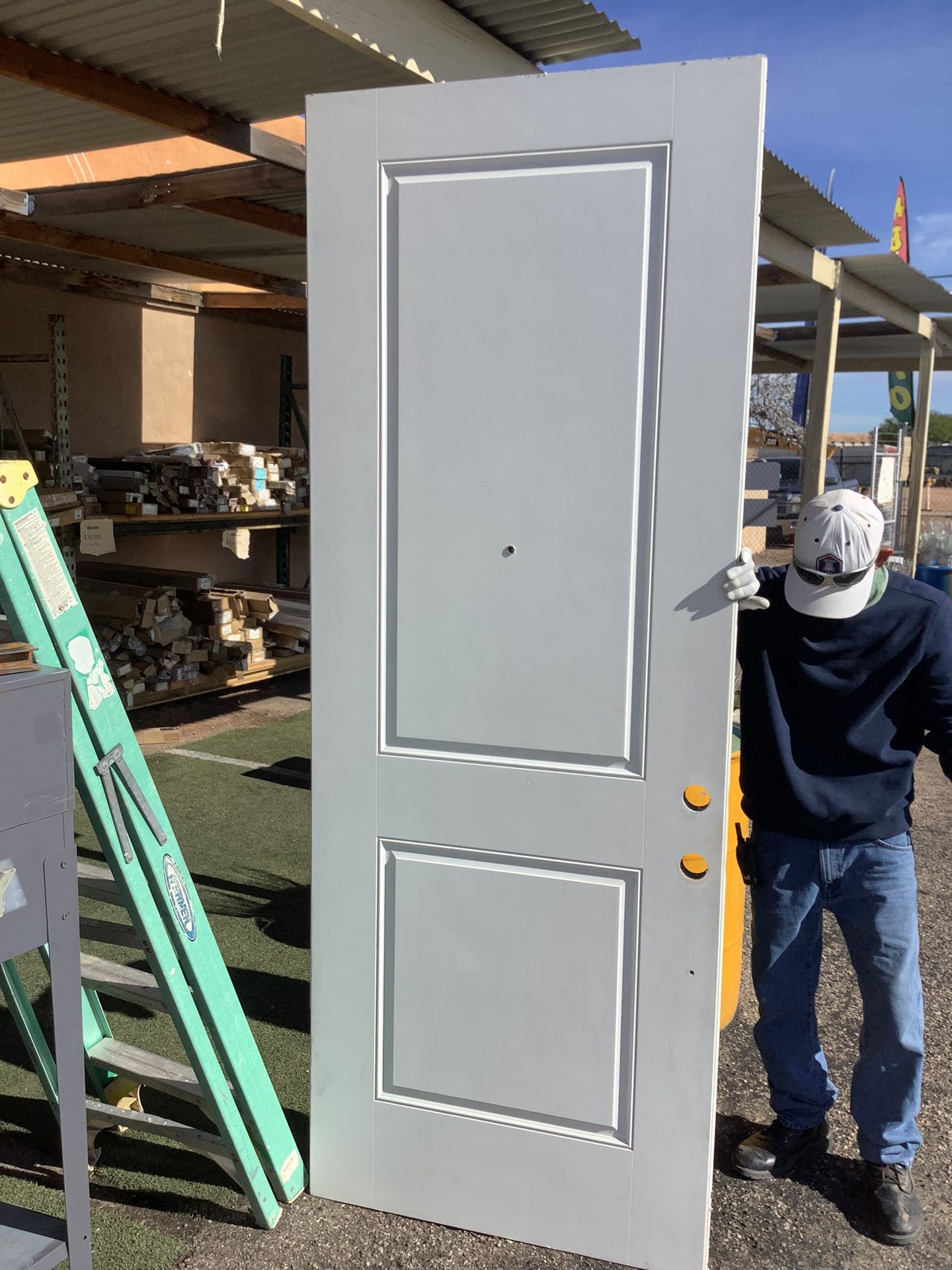 2-Panel Entry Door w/ Peep Hole