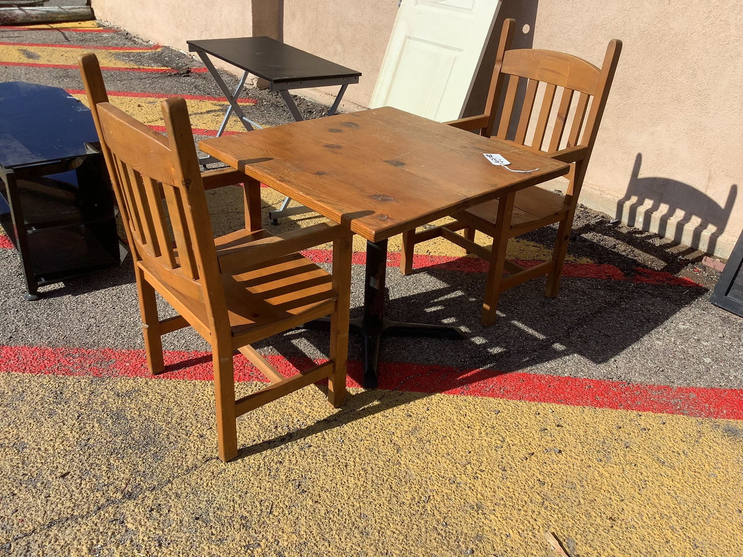 Wooden Table and 2 Chairs