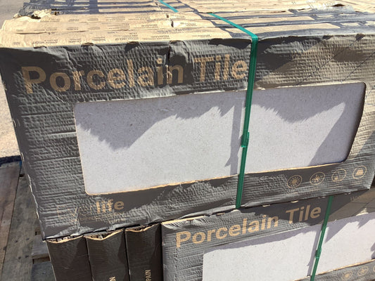 12 in. x 24 in. Porcelain Limestone Look Tile