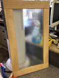 Cabinet Wood/Glass Doors, 15 1/2 W x 27 1/2 H