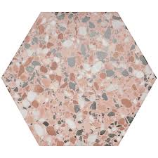 Malati Rose Matte Porcelain Hexagon Floor Wall/Tile