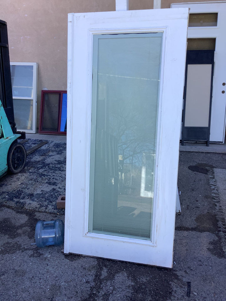 Full Glass Exterior Door w/ Blinds