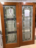 EXTERIOR STAINED GLASS SET DOORS (Reduced Price)