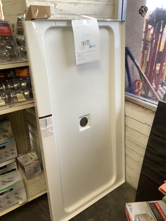 Aclove Shower Pan Base w/ Chrome Drain