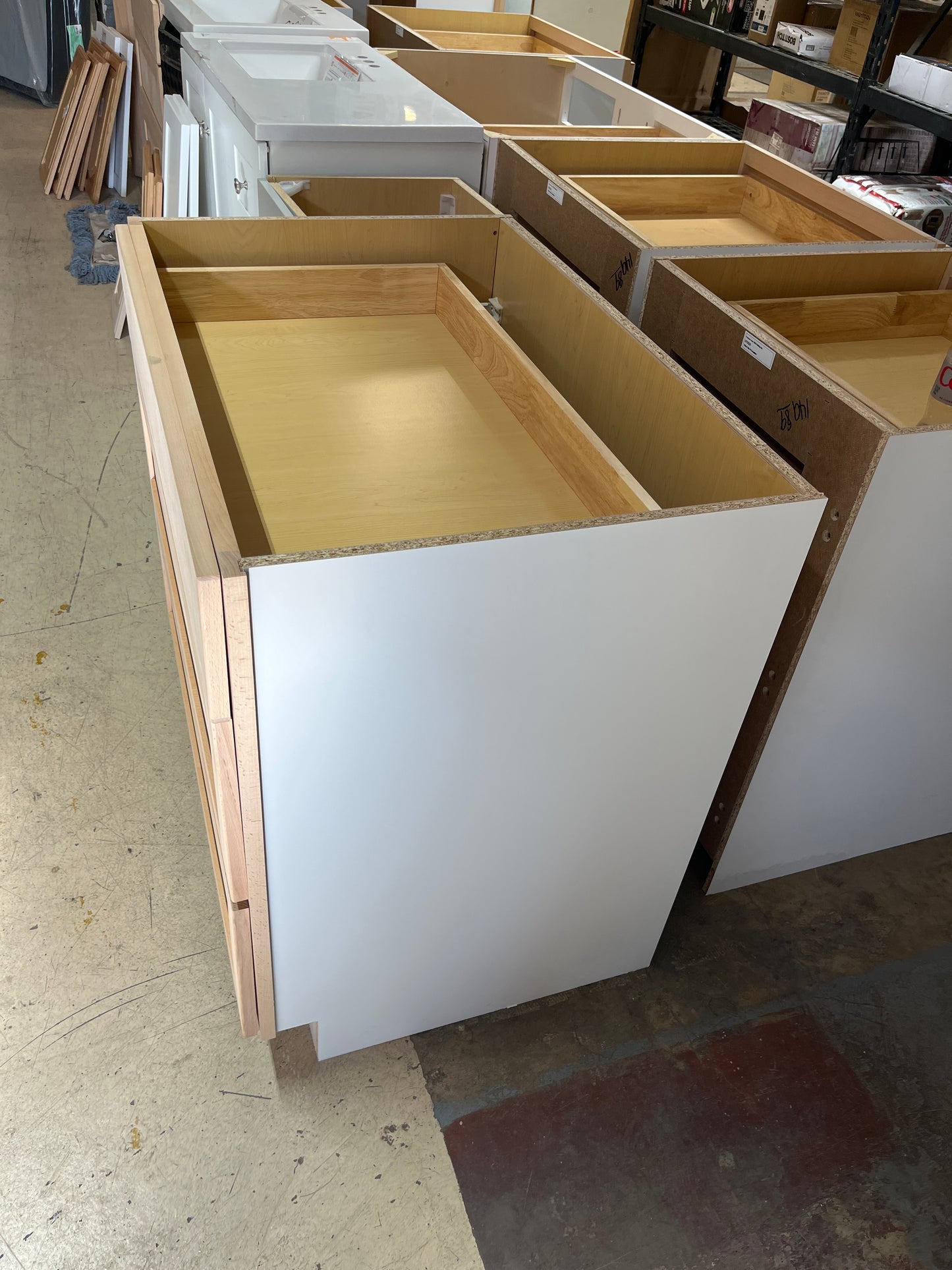 Shaker three drawer cabinet