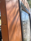 Wood and glass door