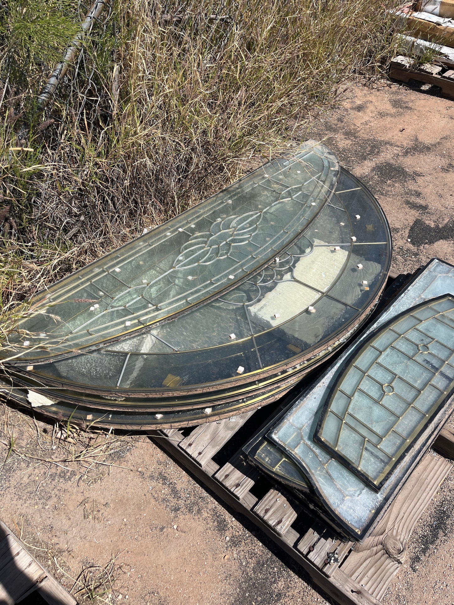 Leaded glass windows