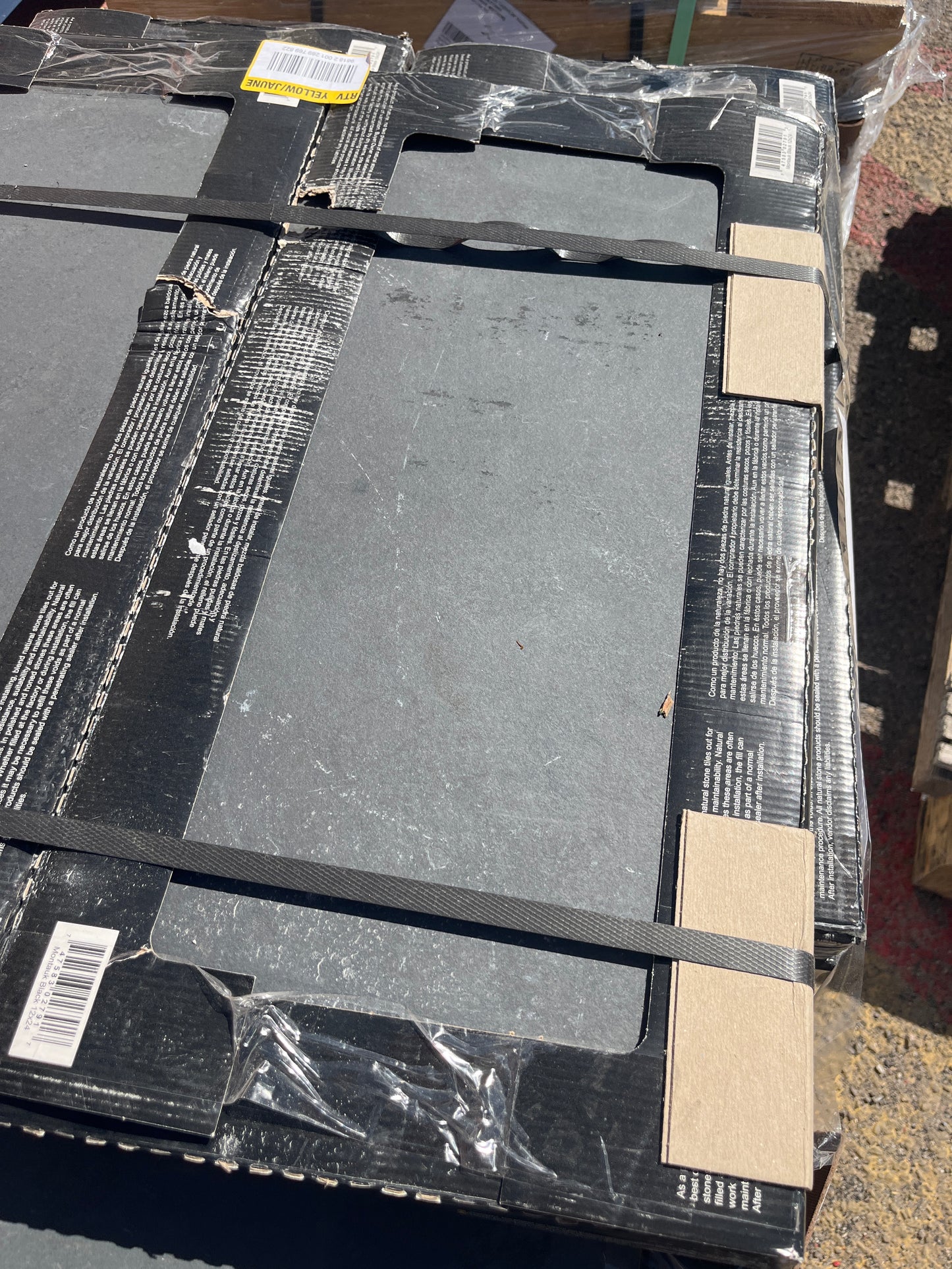 Montauk black slate tile