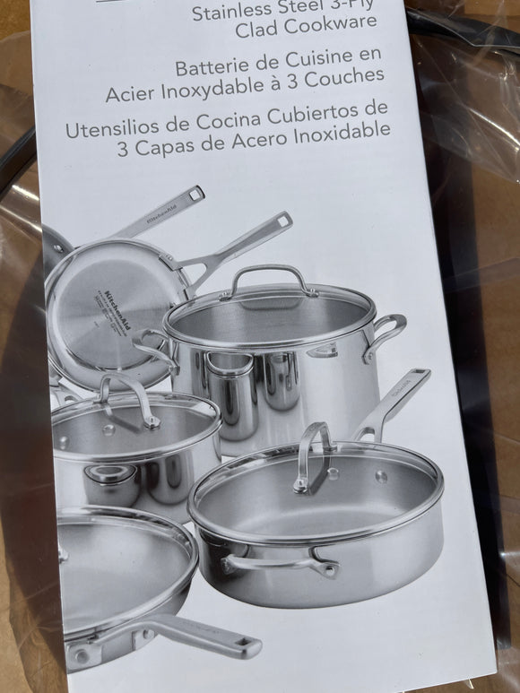 KitchenAid three ply cookware set