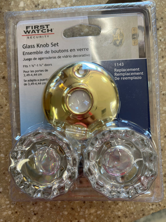 Glass knob set