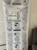 Six piece twin wall, polycarbonate, greenhouse panels