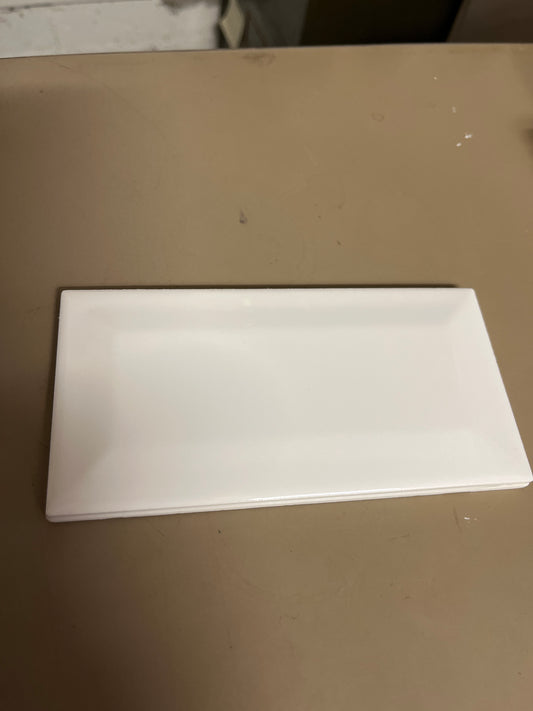 Daltile beveled white 3 x 6 tile