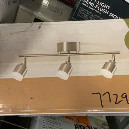 Three light track fixture.