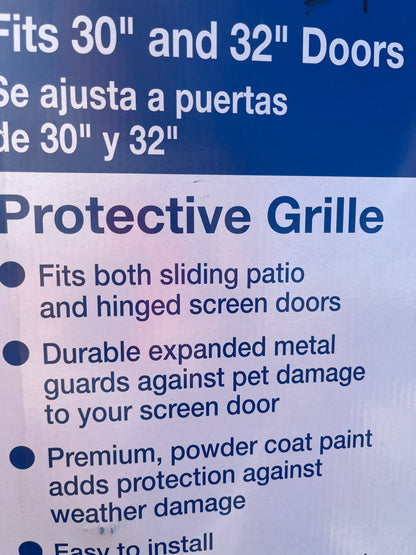 30 inch protective grill for doors
