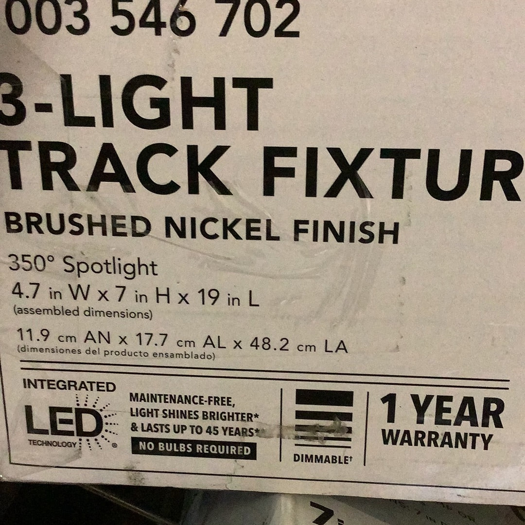 Three light track fixture.
