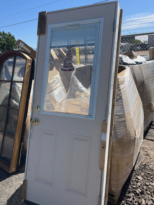 Prehung half window door