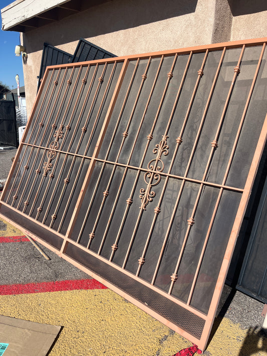 Big wrought iron wall