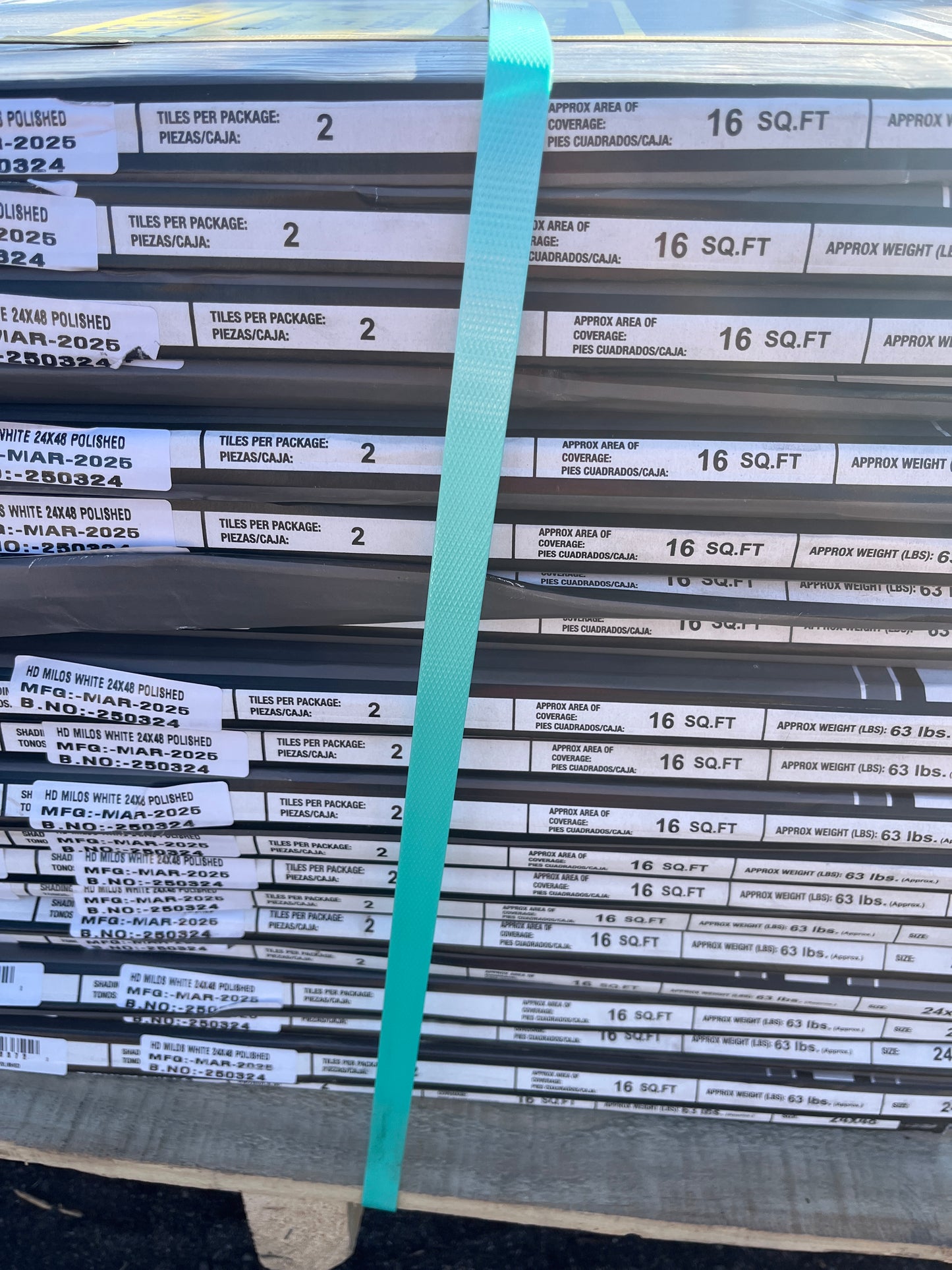 Milos white 2 x 4 porcelain tile.