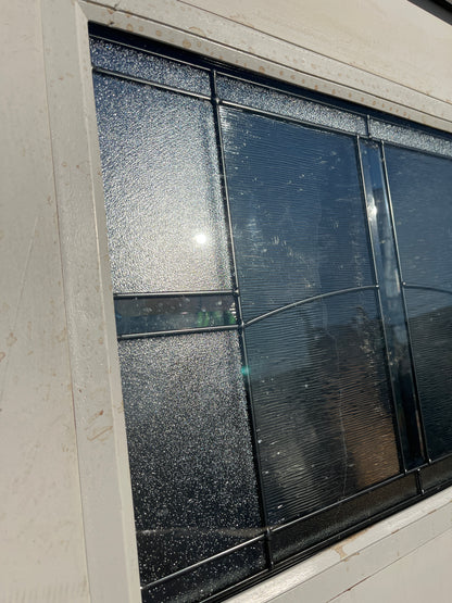 Craftsman leaded glass prehung door