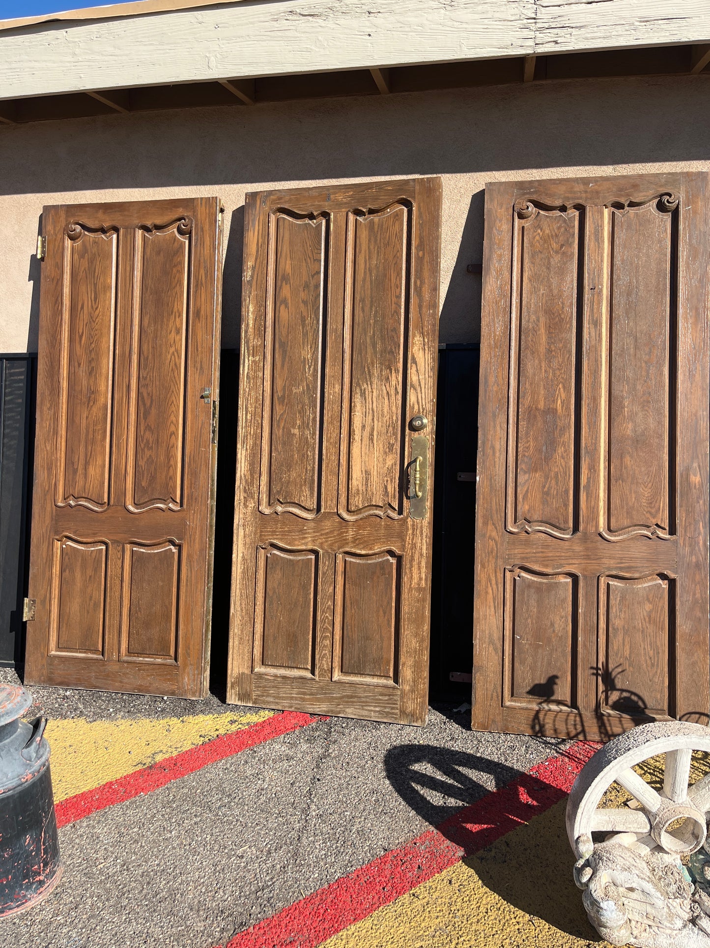 Heavy, heavy, heavy set of three doors