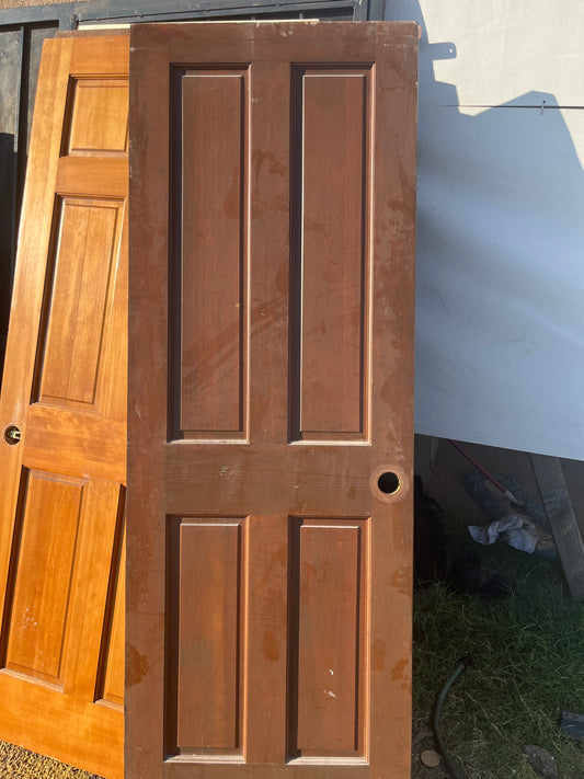 More solid wood four panel door