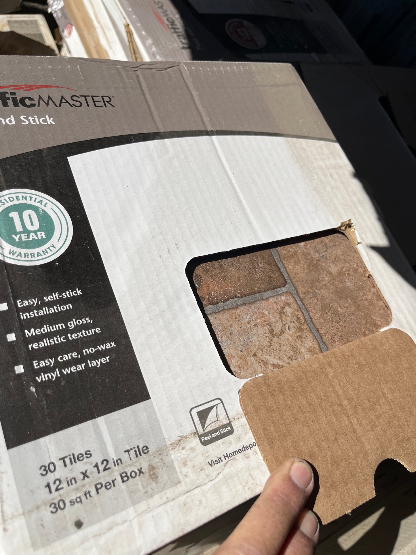 12 x 12 peel and stick