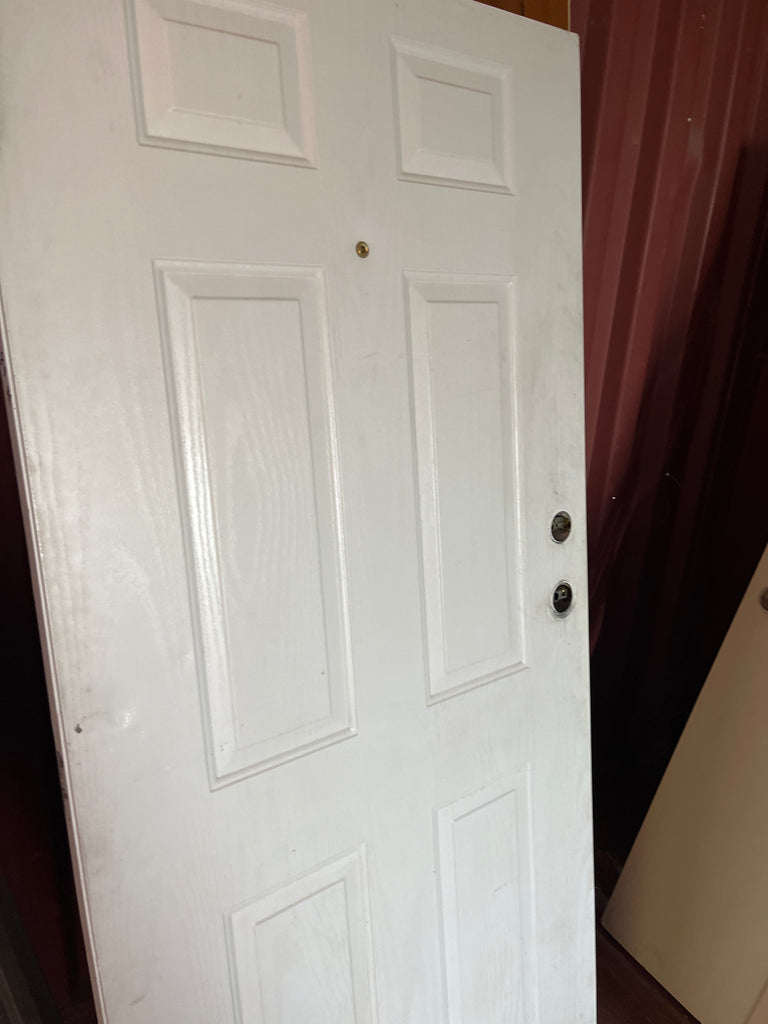 Fiberglass six panel front door