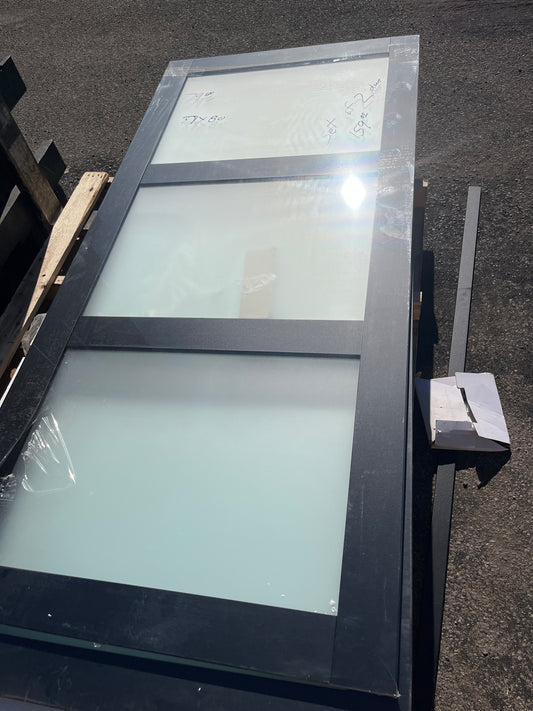 3 panel glass door