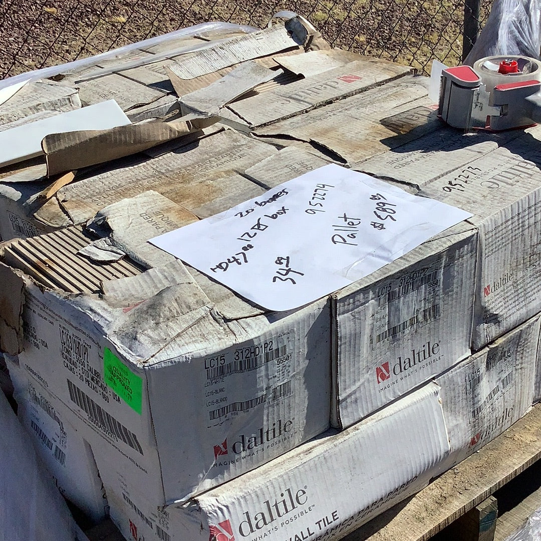 Daltile white 3 x 12 tile