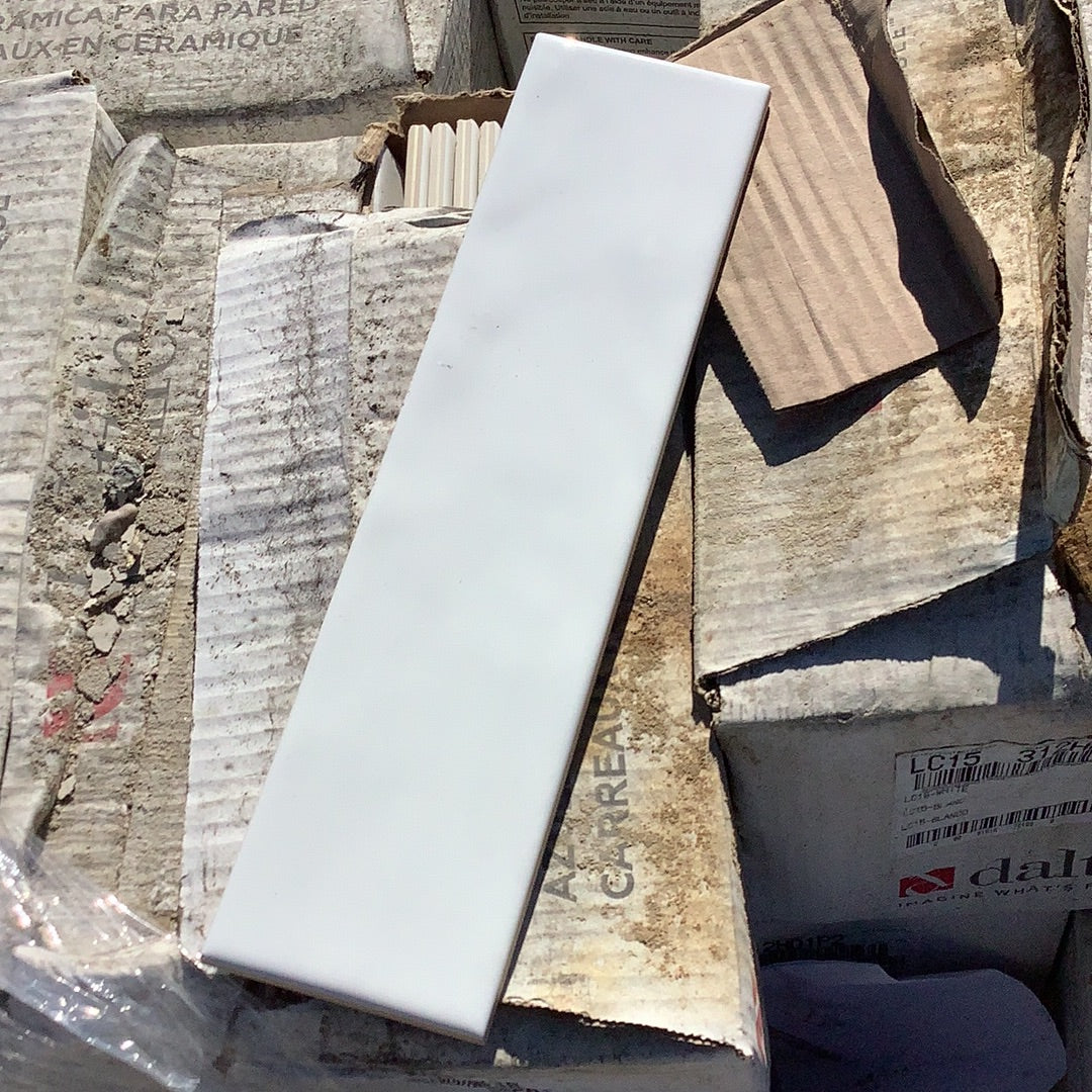 Daltile white 3 x 12 tile