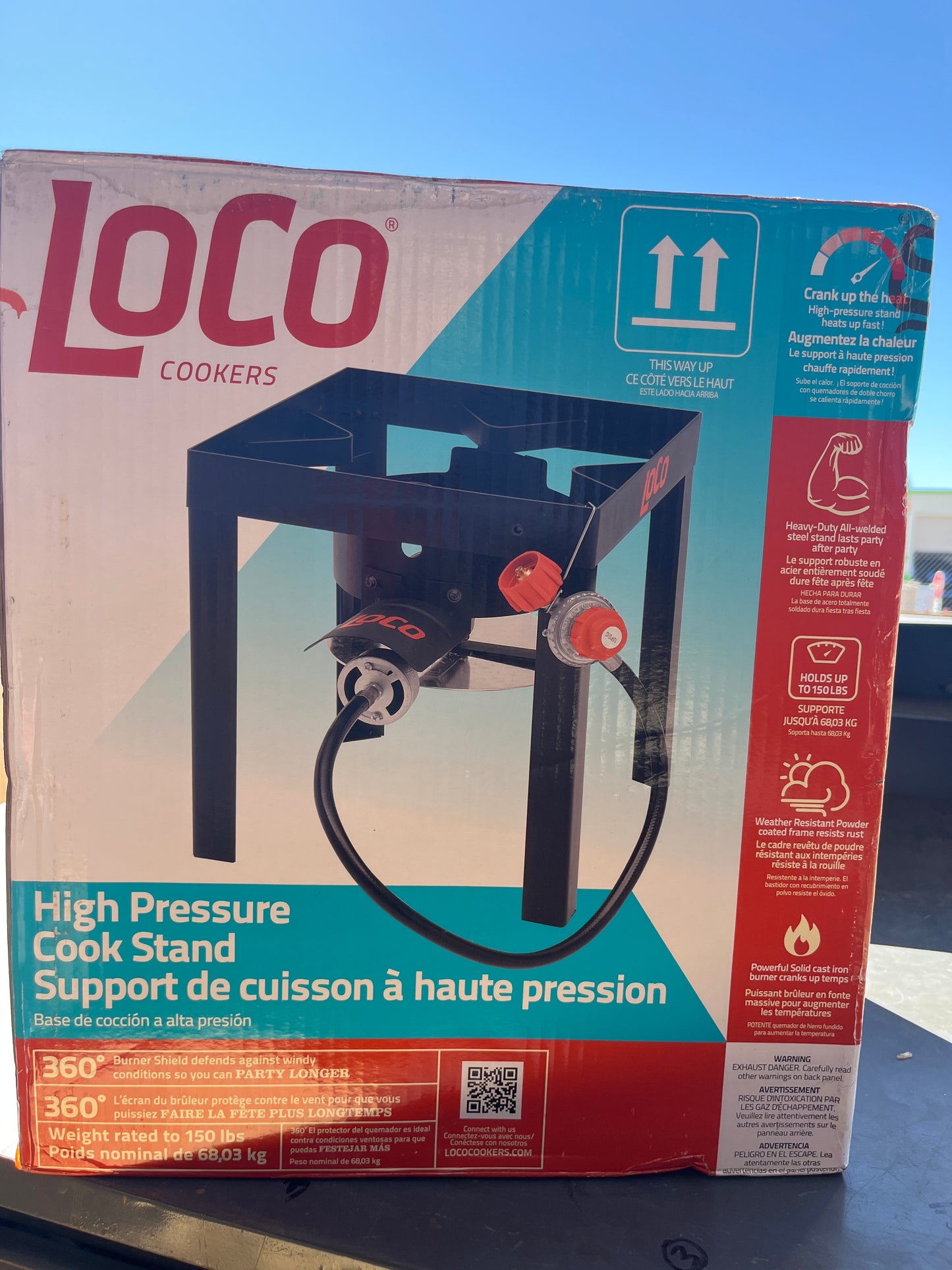 High pressure cook stand