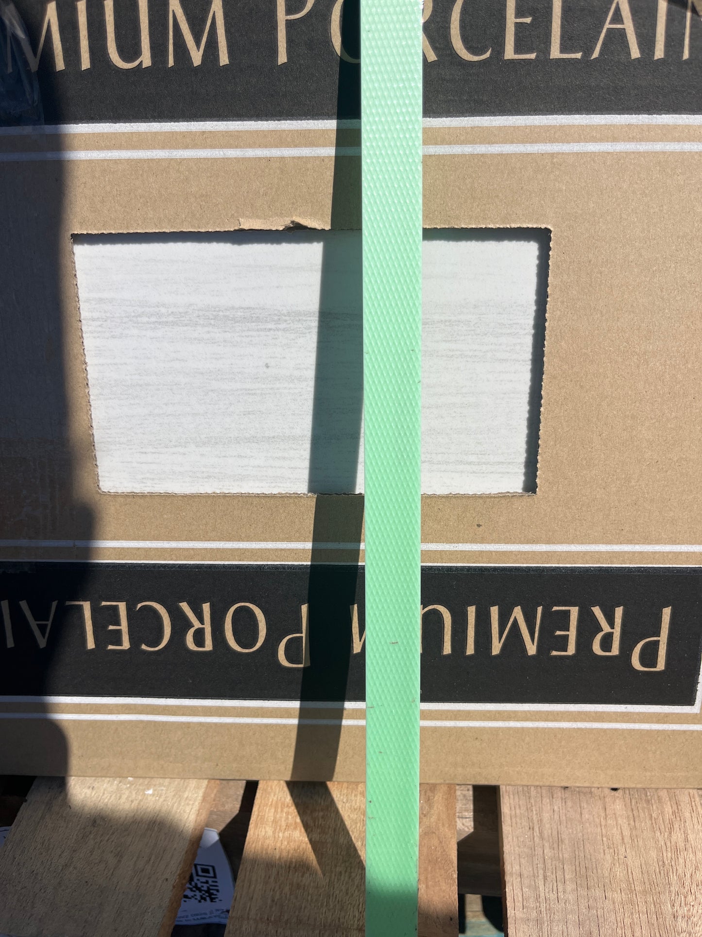 White marble look porcelain tile