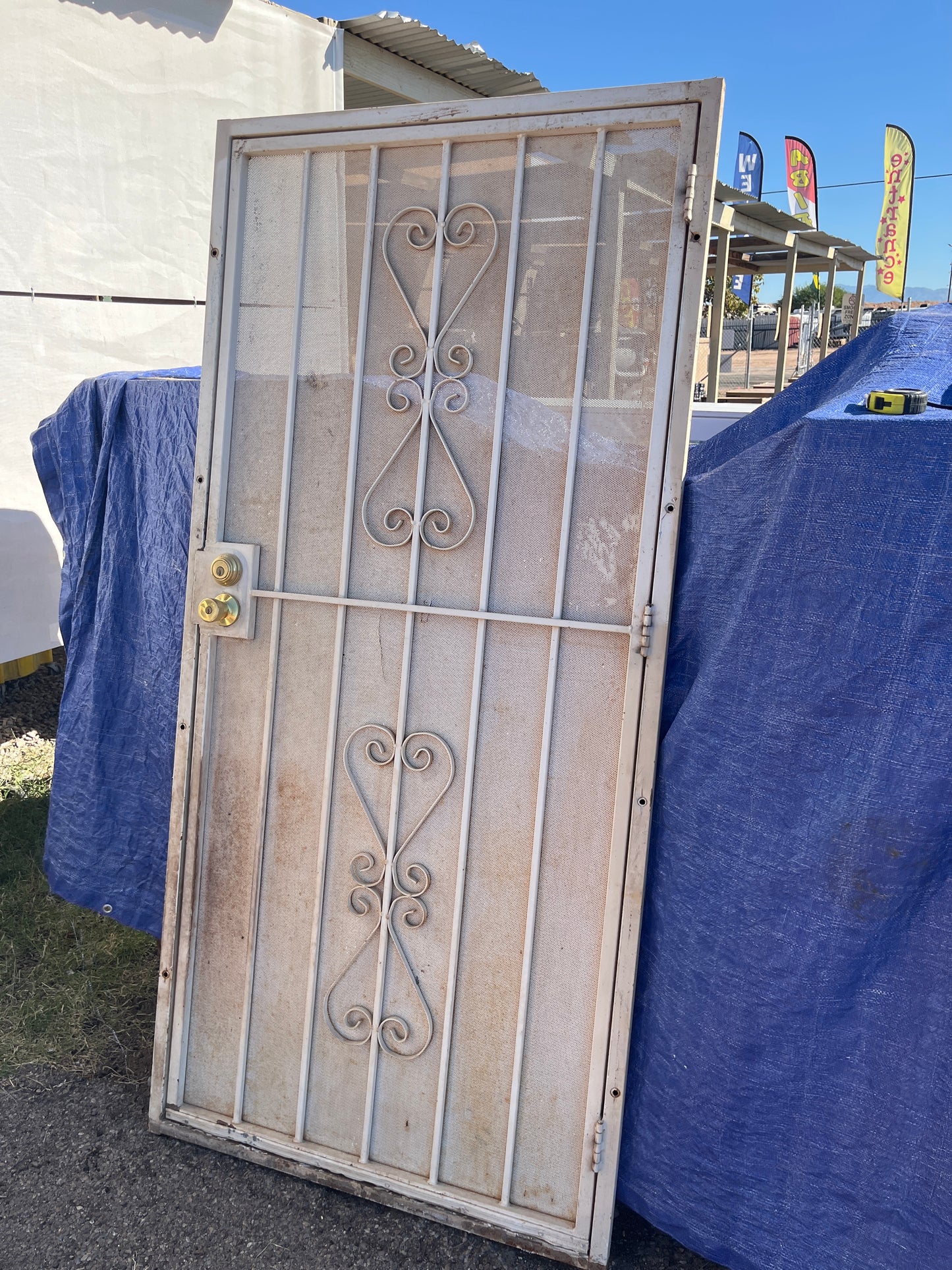 Security door with frame