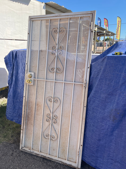 Security door with frame