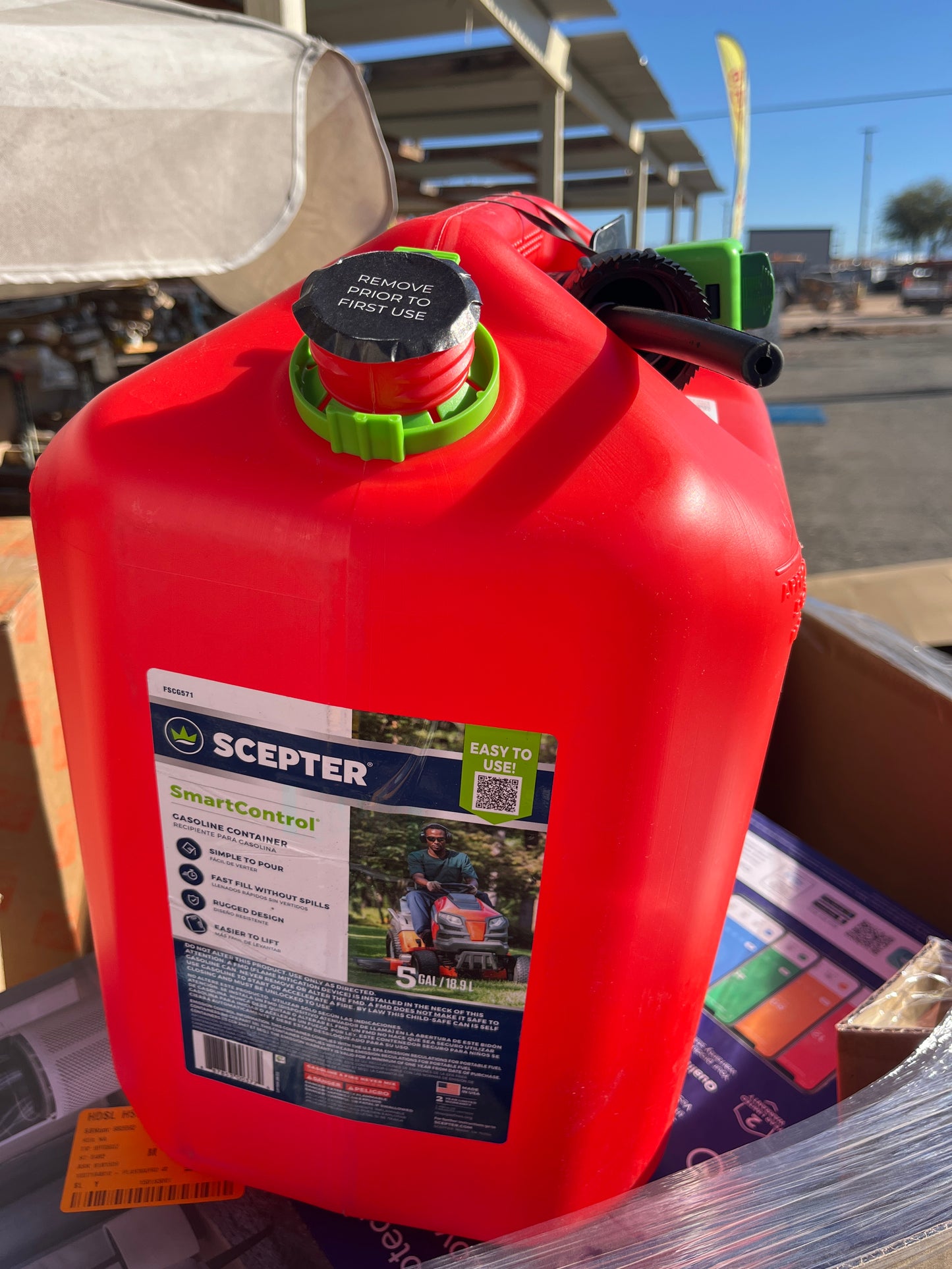 Scepter smart control gasoline container