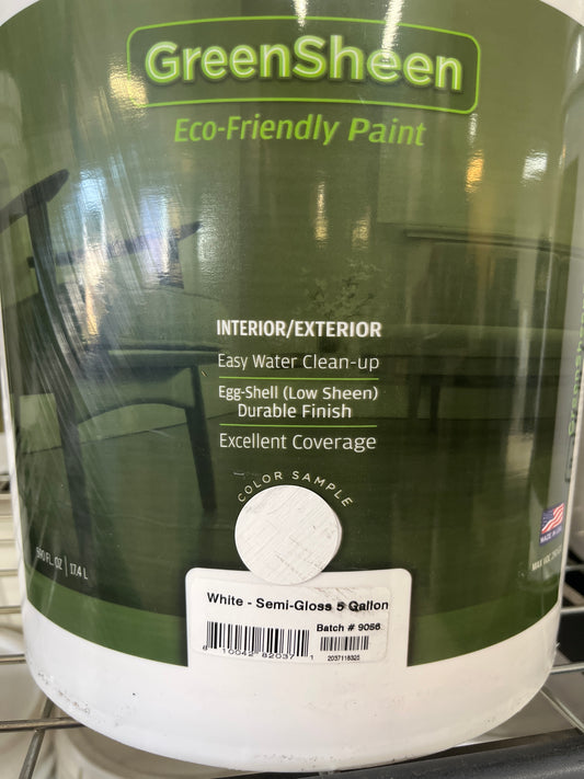 White semi gloss paint