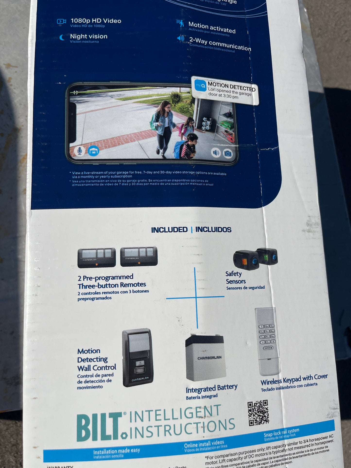 Chamberlain video smart garage door opener