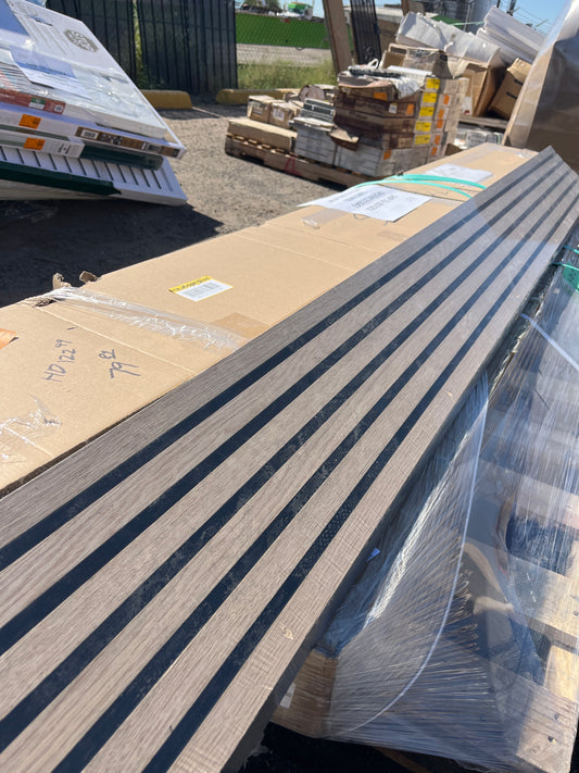 Natural acoustic slat panels