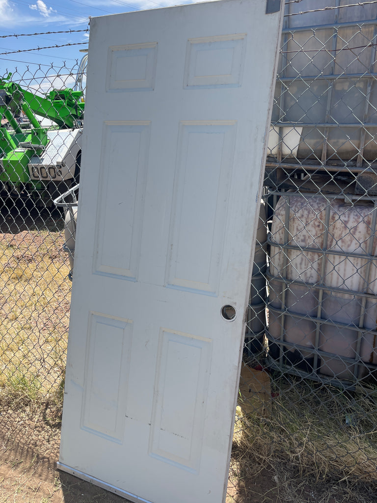Steel six panel exterior door