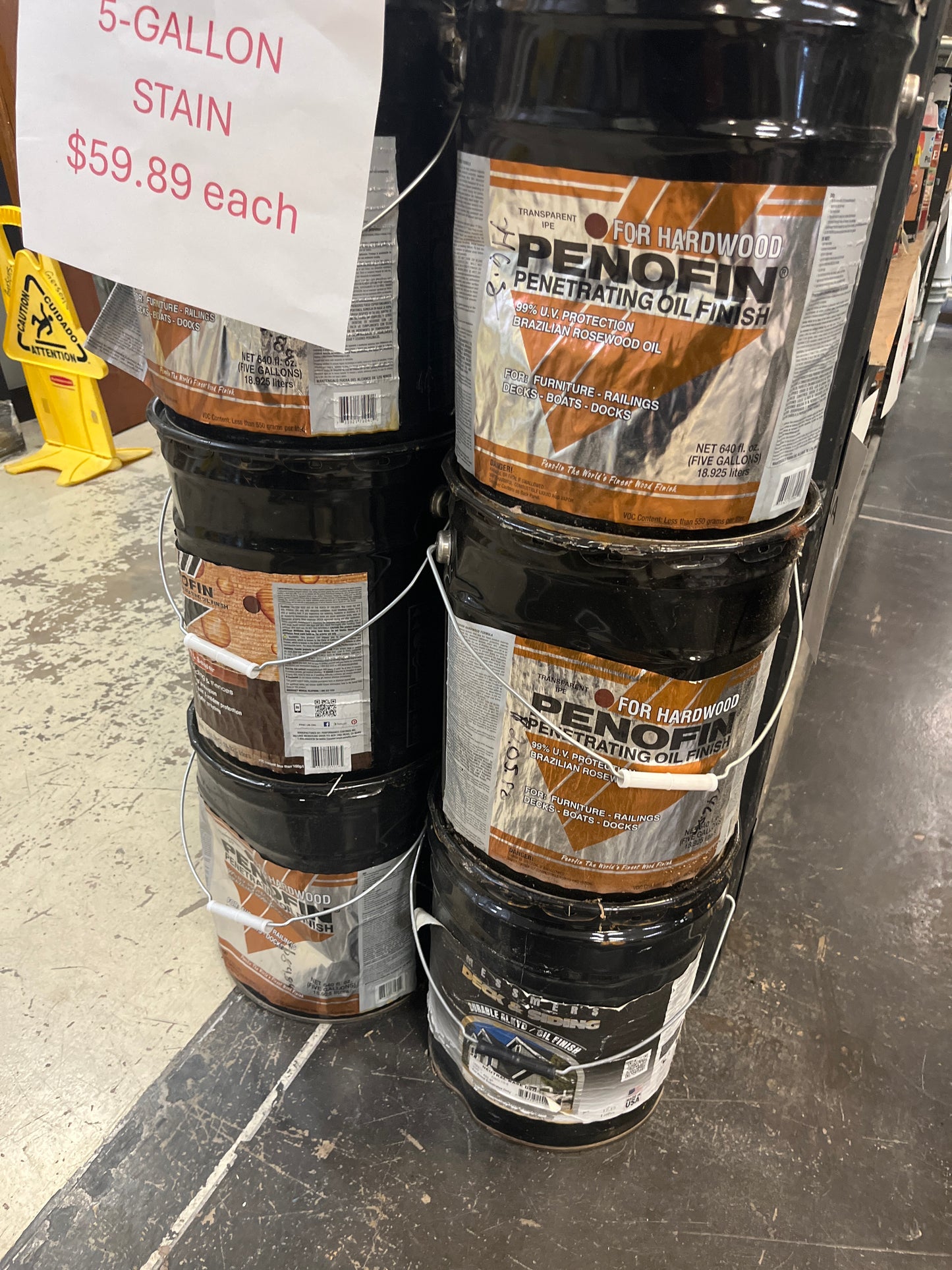 Penetrating oil finish 5 gallon can
