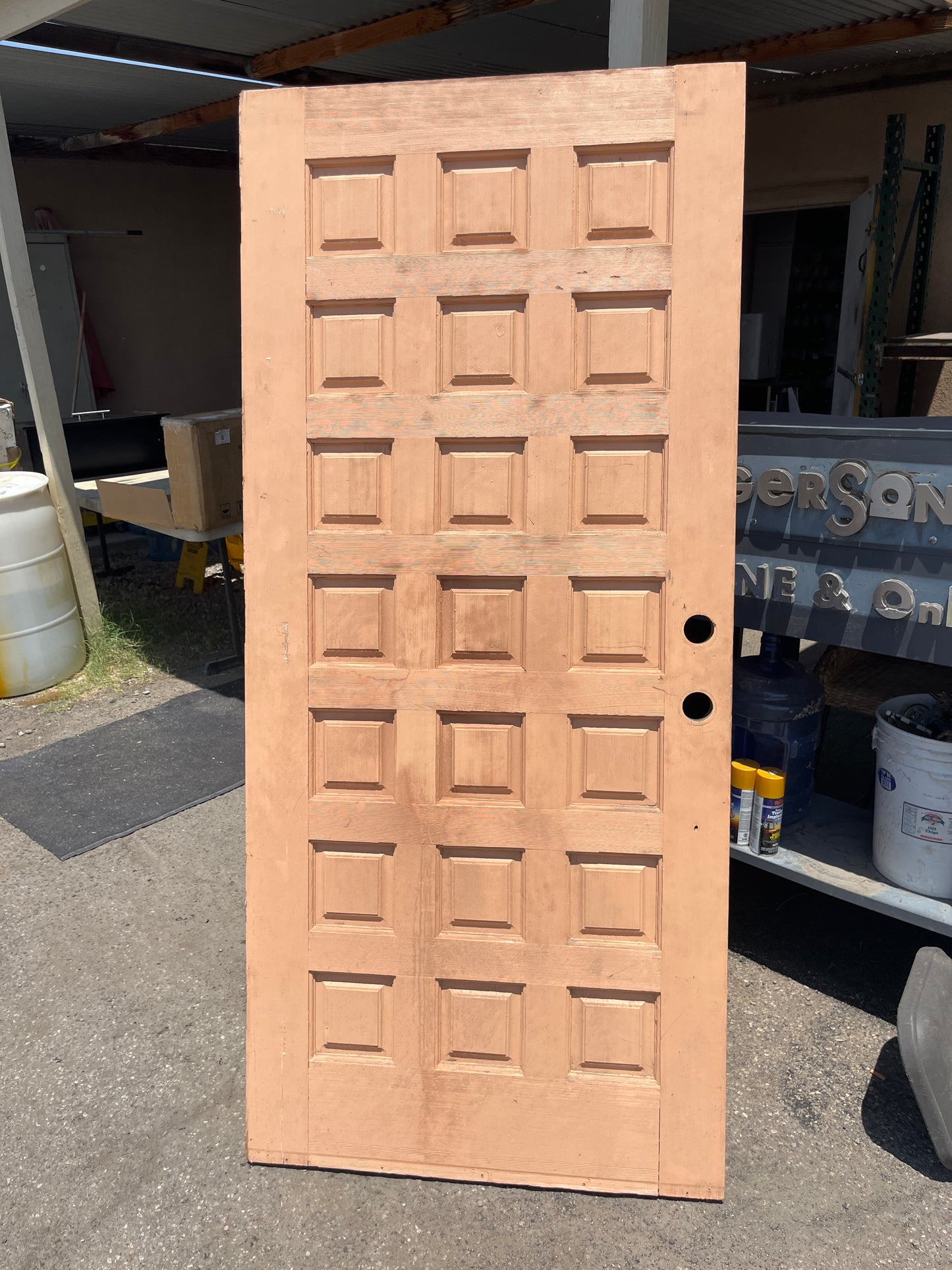 Solid wood front door