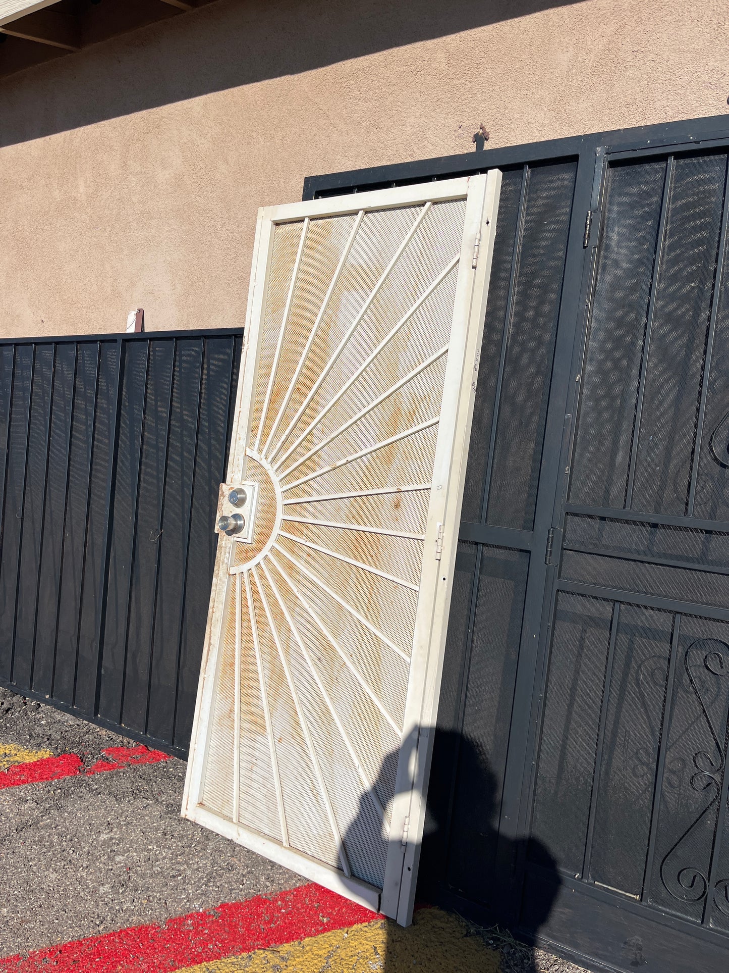 Sunburst security door