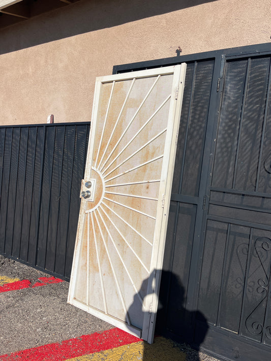 Sunburst security door