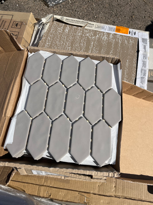 Mythology Harmony gray six sided tile