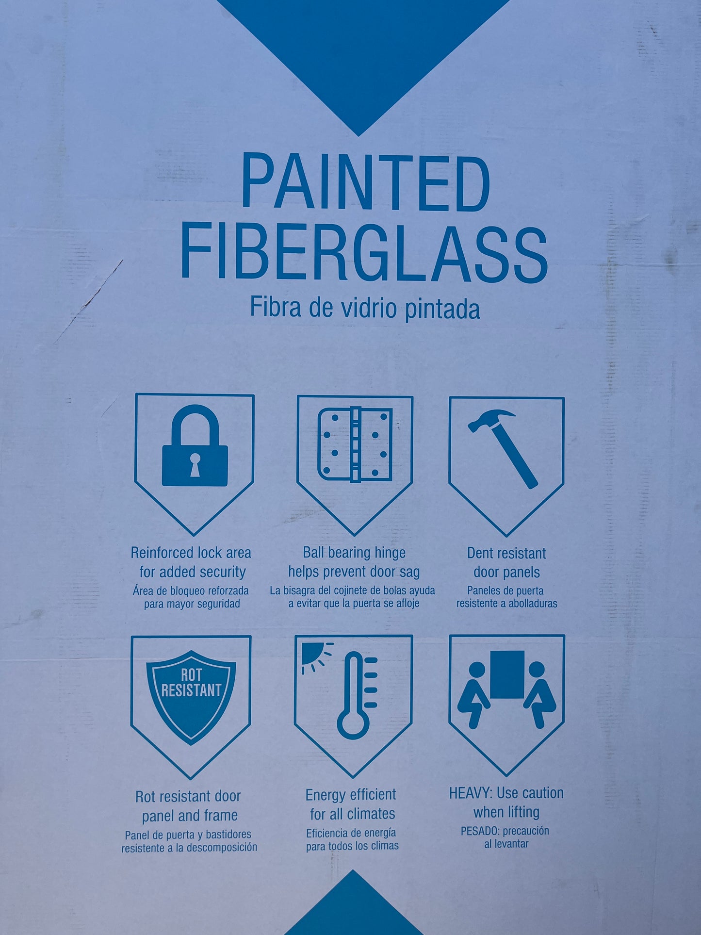 Craftsman style leaded glass front door