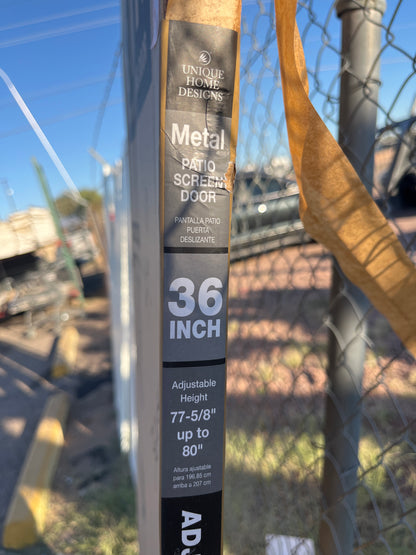 Sliding patio screen door