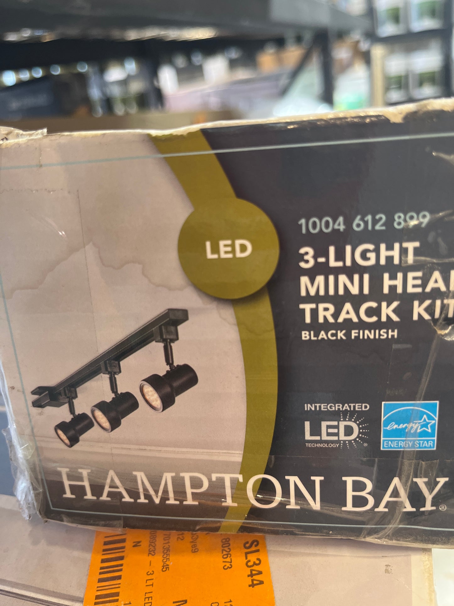 Three light mini head track light kit