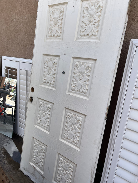 Eight panel exterior door