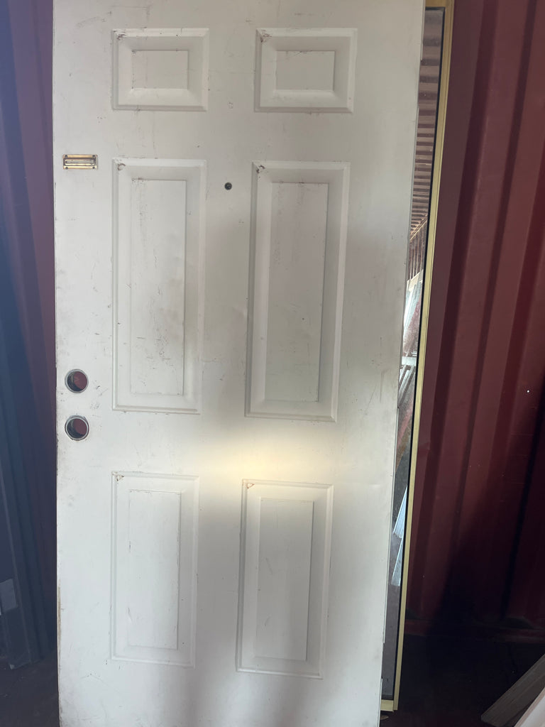 Six panel steel door